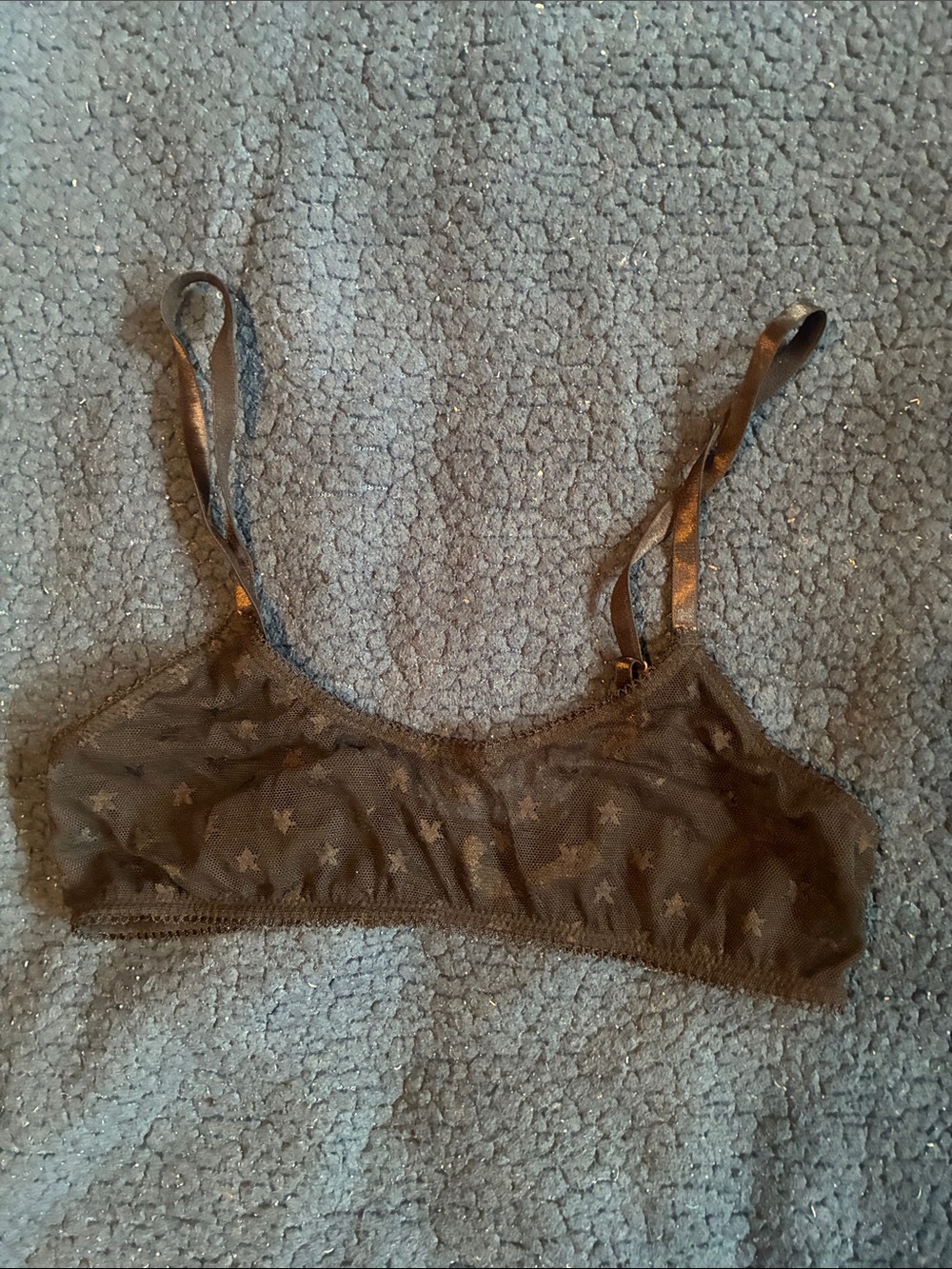 Anemone black Star Mesh Bralette